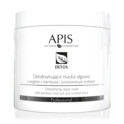 DETOX Maska algowa detoksykująca z węglem z bambusa i jonizowanym srebrem 250g