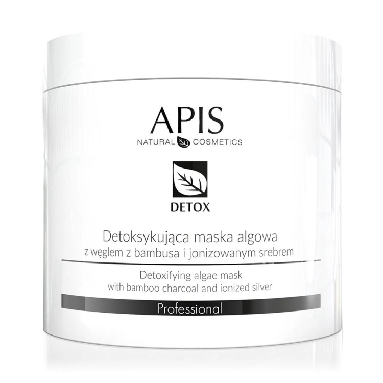 DETOX Maska algowa detoksykująca z węglem z bambusa i jonizowanym srebrem 250g