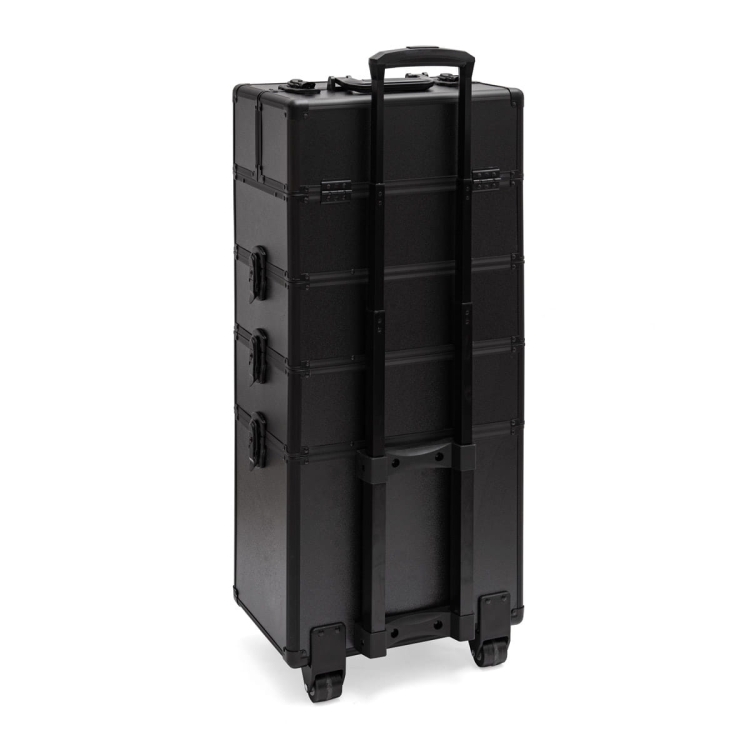 Trolley kosmetyczny z półką na lakiery - czarny mat Pure Black