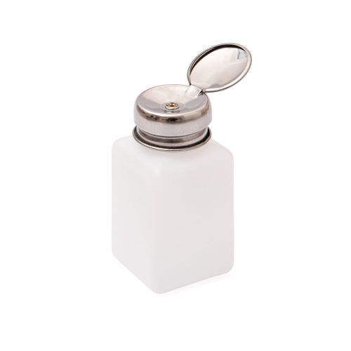 Dozownik, pojemnik z metalową pompką - biały - 200ml