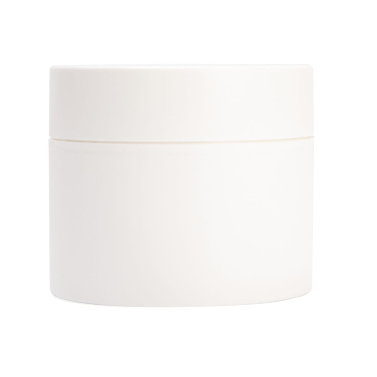 Biały pojemnik na żel, akryl, krem - 50ml