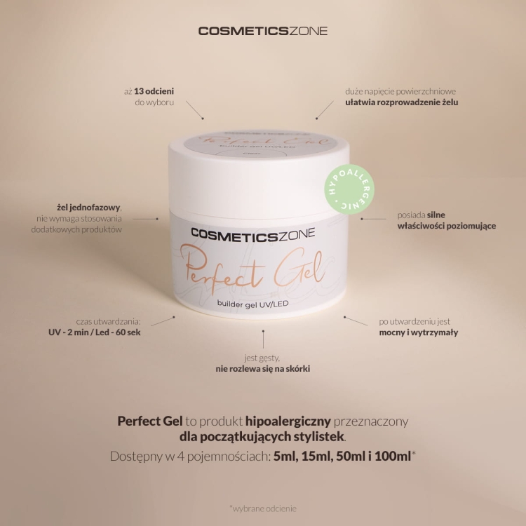 Nail extension gel UV LED transparent - Clear 100ml