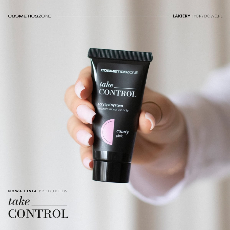 Akrylożel do przedłużania paznokci Take Control - różowy Candy Pink 30ml