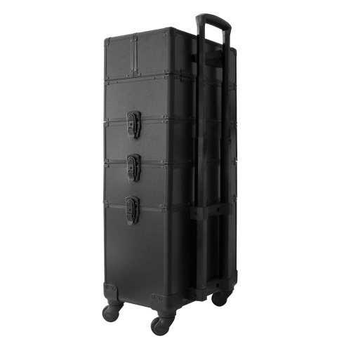 Trolley - kufer na kółkach - kuferek - wózek kosmetyczny - czarny