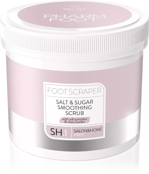 Foot Scraper 800g wygładzający peeling solno-cukrowy do stóp z kompleksem olejków i masłem shea