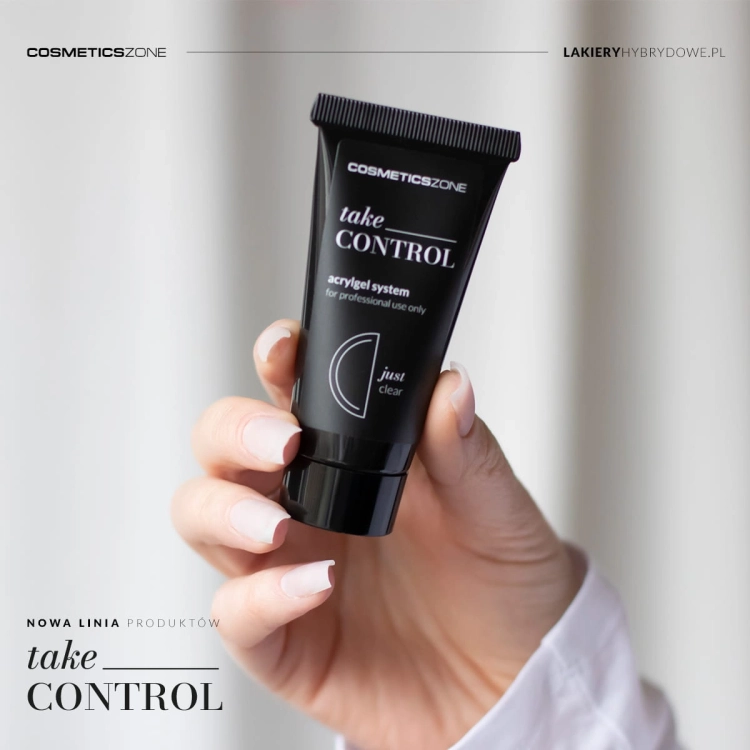 Akrylożel do przedłużania paznokci Take Control - przezroczysty Just Clear 30ml