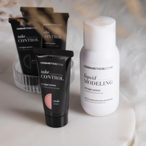 Liquid - płyn do modelowania akrylożelu Liquid Modeling z akrylożelem Cosmetics Zone