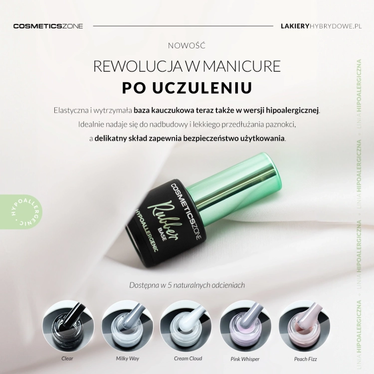 Kolekcja hipoalergiczne Bazy kauczukowe Rubber Base