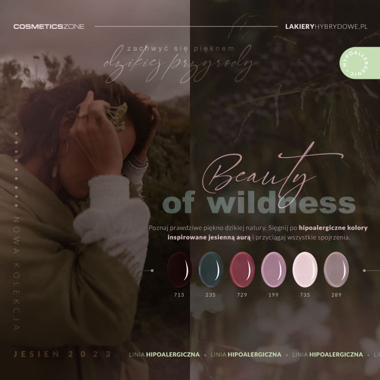 Kolekcja hipoalergiczna Beauty of Wildness Jesień 2023