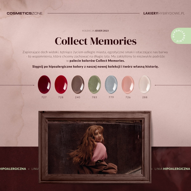 Kolekcja hipoalergiczna Collect Memories Jesień 2023