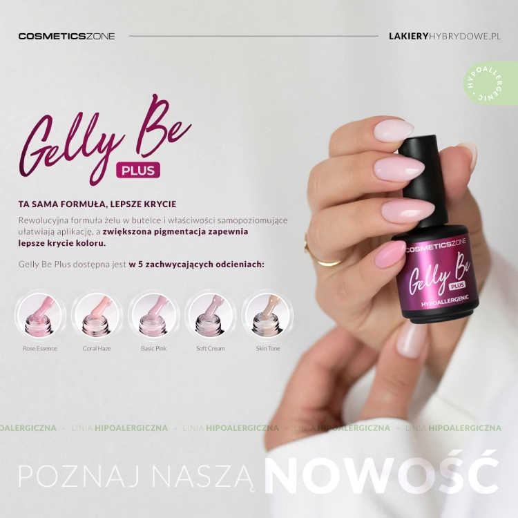 Kolekcja hipoalergiczna Bazy Gelly Be Plus