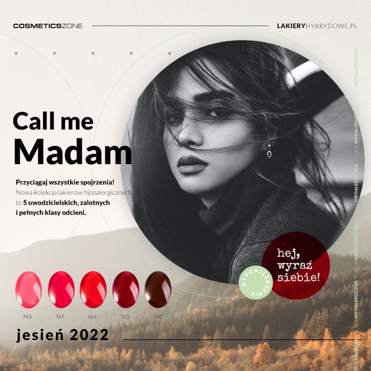 Kolekcja hipoalergiczna Call me Madame Jesień 2022