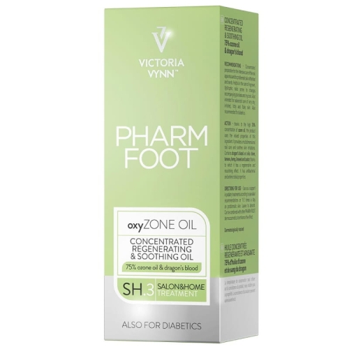 Skoncentrowany olejek regenerująco-łagodzący 75% oliwy ozonowanej i smocza krew Pharm Foot OxyZONE Oil 15ml