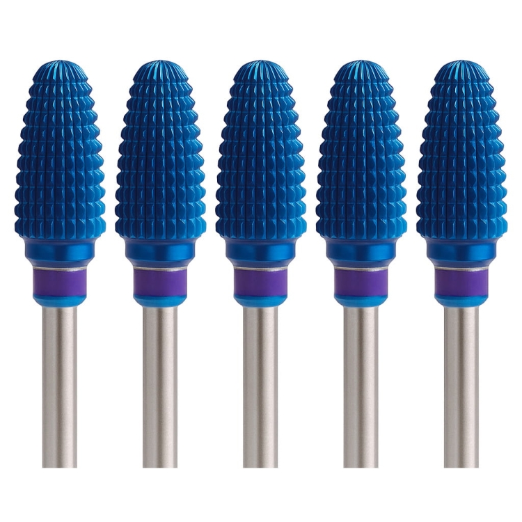 Set of 5 burrs – Tungsten burr for gel, acrylic, and hybrid – cone shape – FWR3