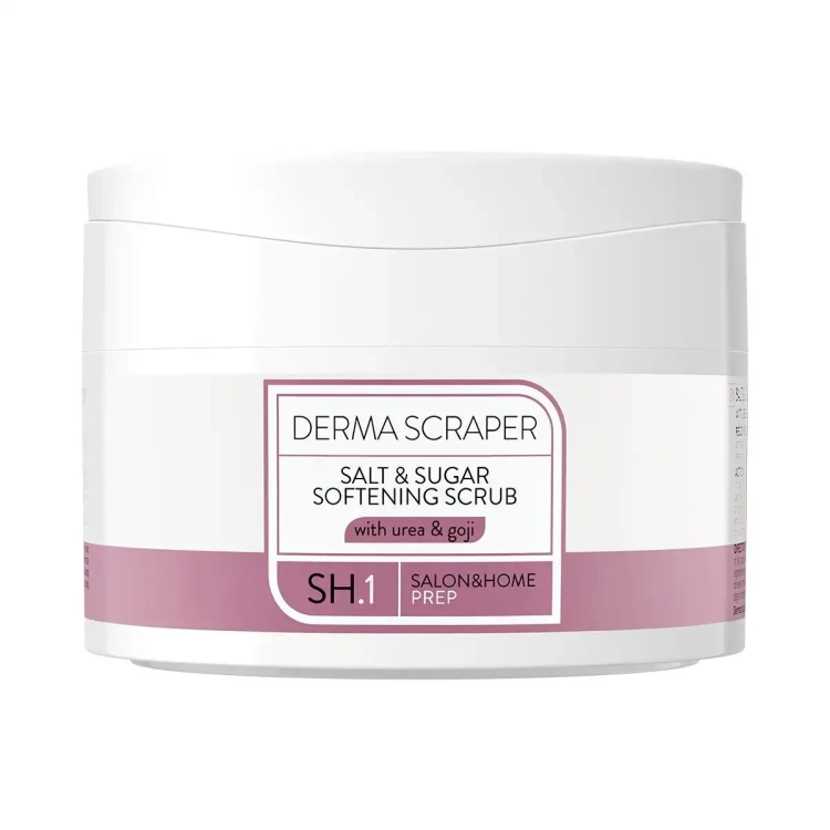 Zmiękczający peeling solno-cukrowy z mocznikiem i ekstraktem z jagód goji Pharm Foot Derma Scraper 200g