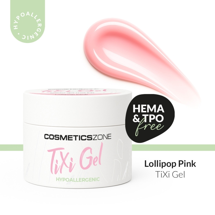Żel budujący z pamięcią cieczy brudny róż UV LED Lollipop Pink 100ml bez HEMA i bez TPO