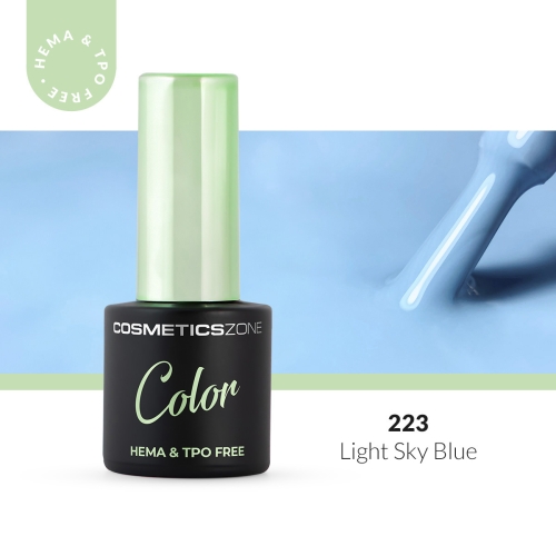 Lakier hybrydowy hipoalergiczny jasny niebieski 7ml - Light Sky Blue 223