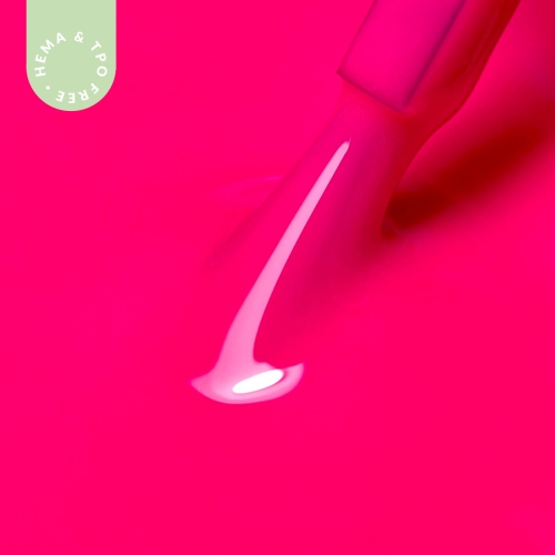 Lakier hybrydowy hipoalergiczny neonowy różowy 7ml - Neon Dark Pink N1 bez HEMA i bez TPO