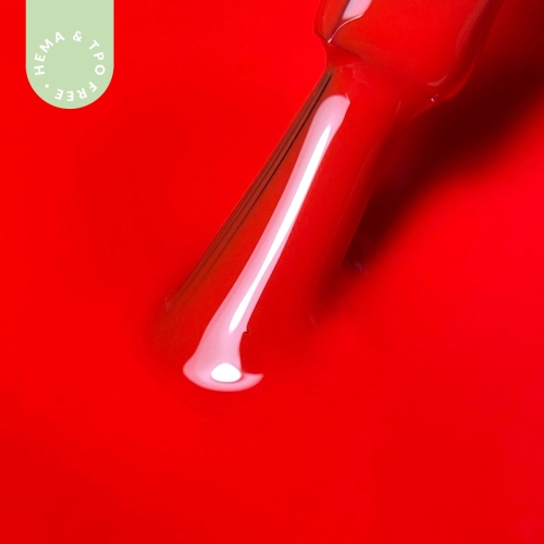 Lakier hybrydowy hipoalergiczny czerwony neonowy 7ml - Neon Red N10 bez HEMA i bez TPO