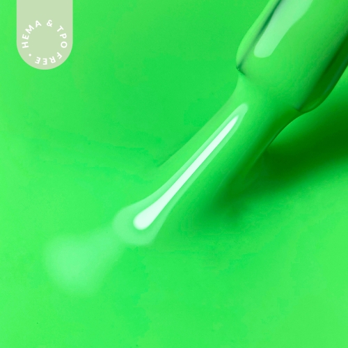 Lakier hybrydowy hipoalergiczny neonowy zielony 7ml - Lime Splash N7 bez HEMA i bez TPO