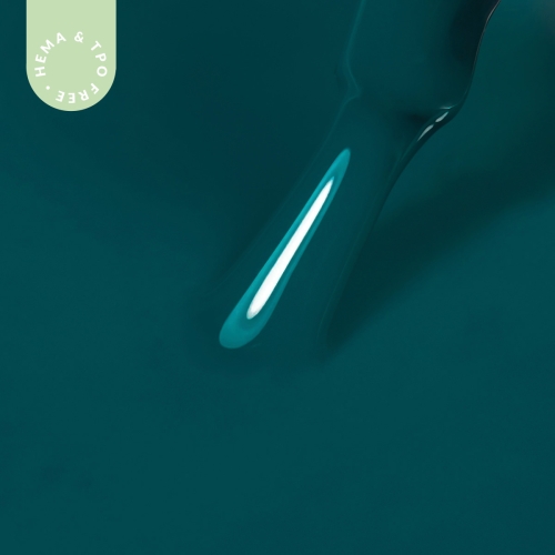 Lakier hybrydowy hipoalergiczny ciemny zielony 7ml - Aventurine Blue 047 bez HEMA i bez TPO