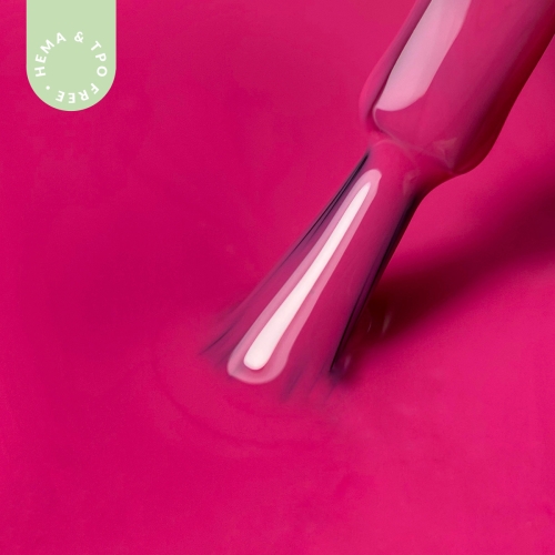 Lakier hybrydowy hipoalergiczny malinowy różowy 7ml - Raspberry 163 bez HEMA i bez TPO