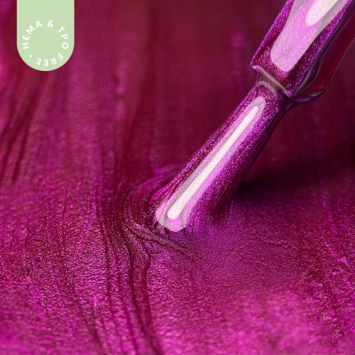 Lakier hybrydowy hipoalergiczny purpurowy metaliczny 7ml - Royal Purple 258 bez HEMA i bez TPO