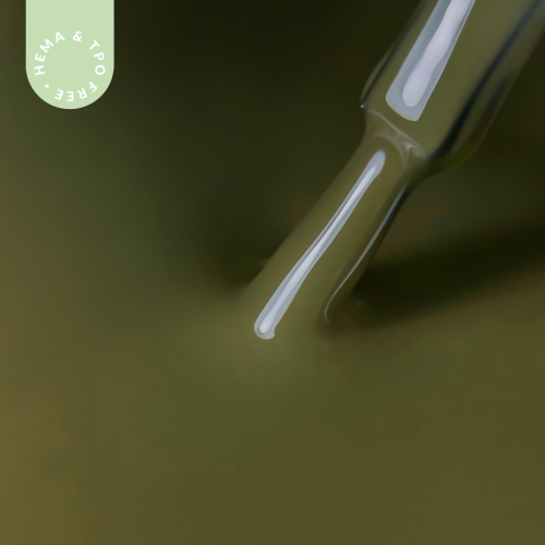 Lakier hybrydowy hipoalergiczny zgniła zieleń 7ml - Jungle Green 741 bez HEMA i bez TPO