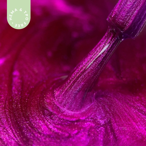 Lakier hybrydowy hipoalergiczny metaliczny fioletowy 7ml - Purple Glory A012 bez HEMA i bez TPO