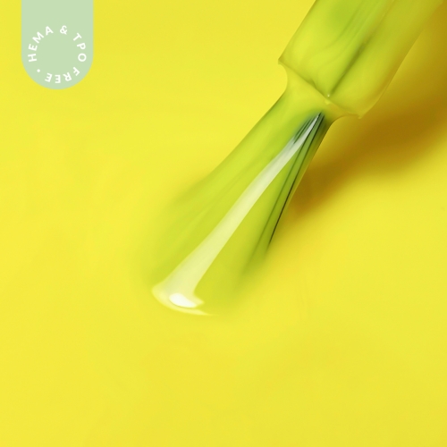 Lakier hybrydowy hipoalergiczny neonowy żółty 7ml - Neon Intense Yellow N12 bez HEMA i bez TPO