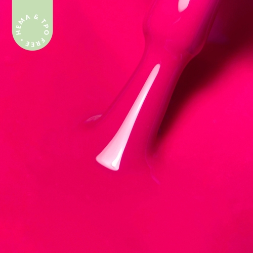 Lakier hybrydowy hipoalergiczny neonowy róż 7ml - Neon Hollywood Pink N14 bez HEMA i bez TPO