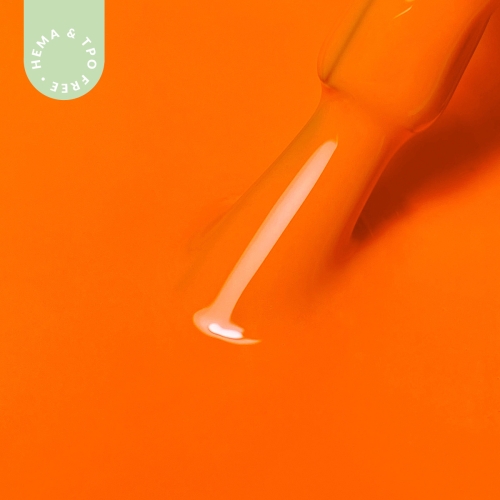 Lakier hybrydowy hipoalergiczny ciemny pomarańczowy 7ml - Neon Orange N4 bez HEMA i bez TPO