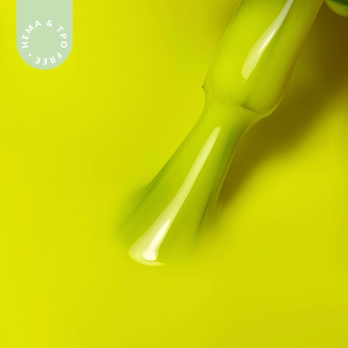Lakier hybrydowy hipoalergiczny neonowy żółty 7ml - Neon Yellow N5 bez HEMA i bez TPO