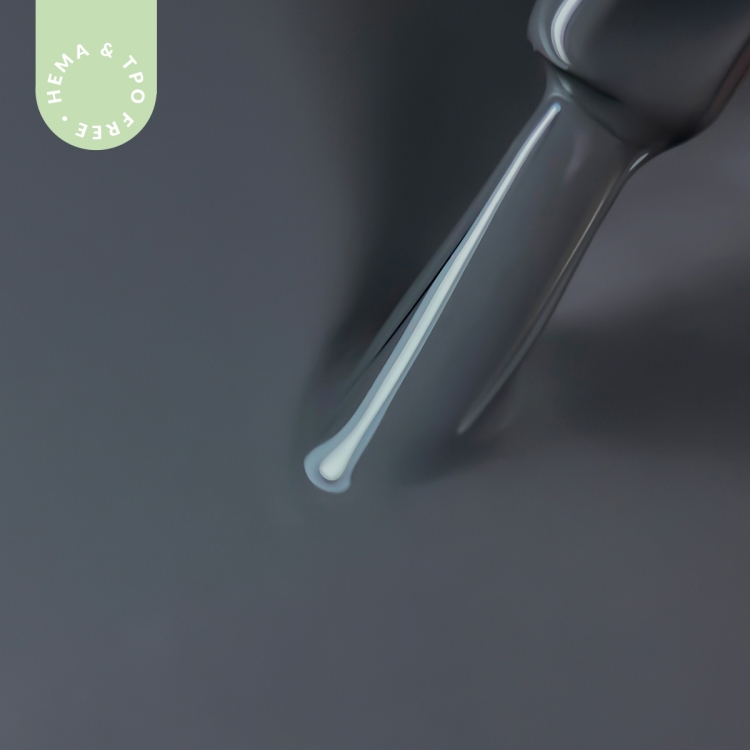 Lakier hybrydowy hipoalergiczny popielaty szary 7ml - Platinum Grey PST5 bez HEMA i bez TPO