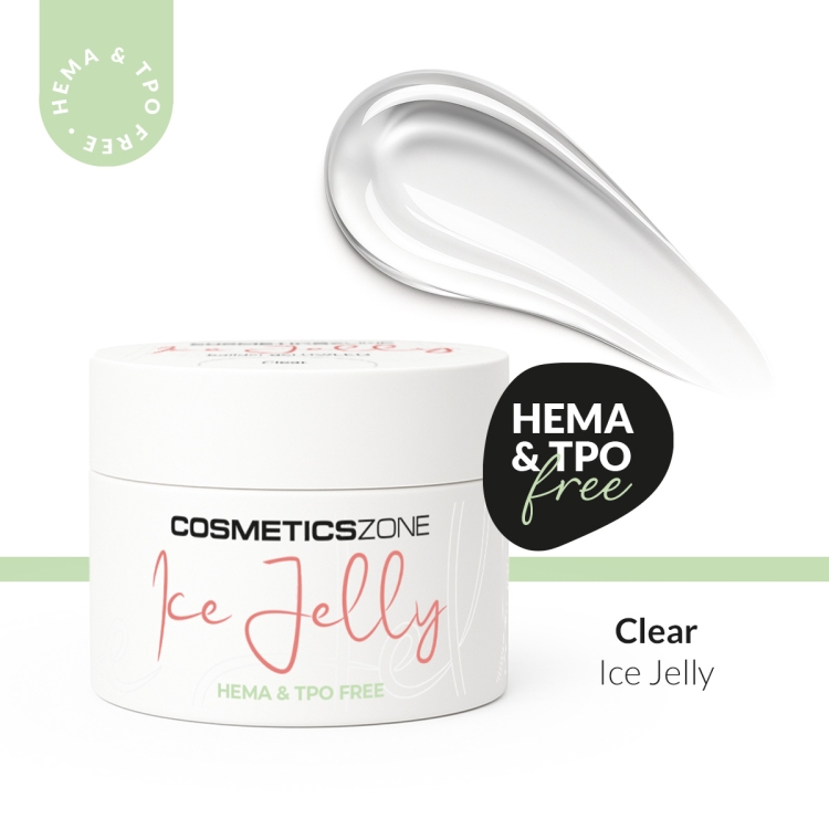 Żel do przedłużania paznokci UV LED galaretka ICE JELLY przezroczysty – Clear 5ml bez HEMA i bez TPO