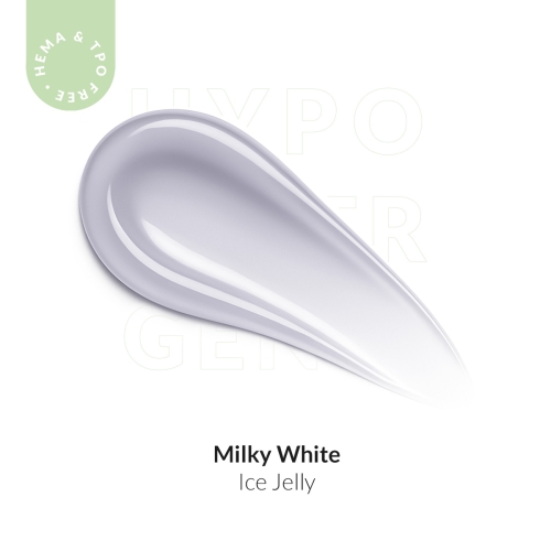 Żel do przedłużania paznokci UV LED galaretka ICE JELLY mleczny - Milky White 50ml bez HEMA i bez TPO