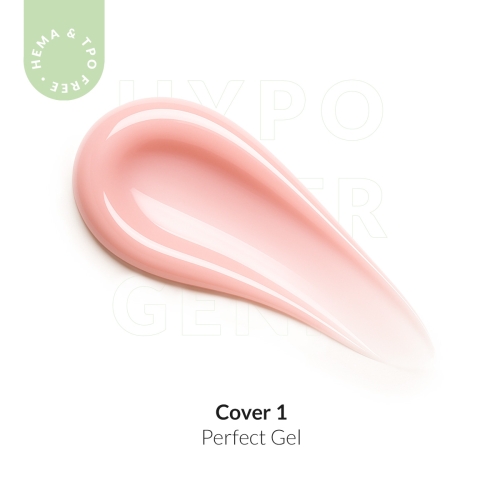 Żel do przedłużania paznokci UV LED Perfect Gel brzoskwiniowy - Cover 1 - 50ml bez HEMA i bez TPO