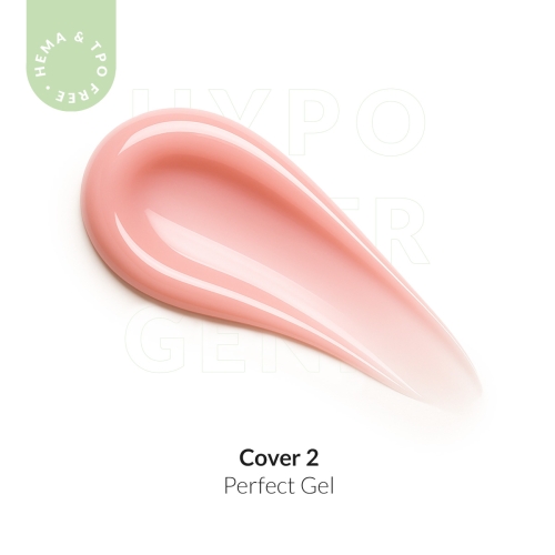 Żel do przedłużania paznokci UV LED Perfect Gel brzoskwiniowy - Cover 2 - 15ml bez HEMA i bez TPO