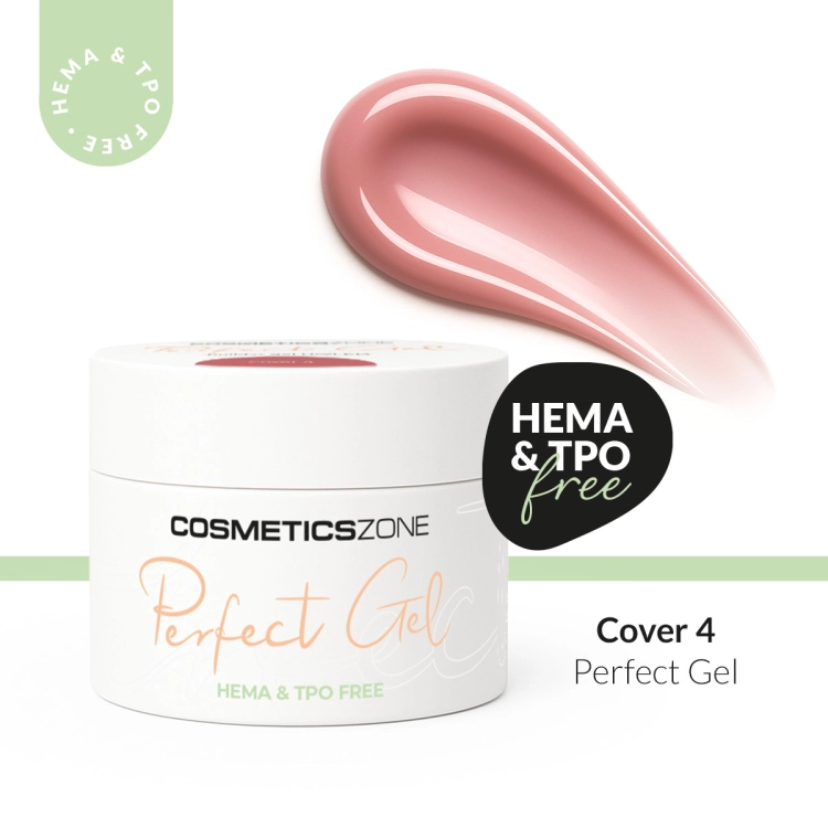Żel do przedłużania paznokci brudny różowy UV LED Perfect Gel Cover 4 - 5ml bez HEMA i bez TPO