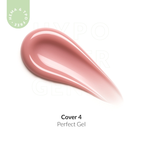 Żel do przedłużania paznokci brudny różowy UV LED Perfect Gel Cover 4 - 5ml bez HEMA i bez TPO