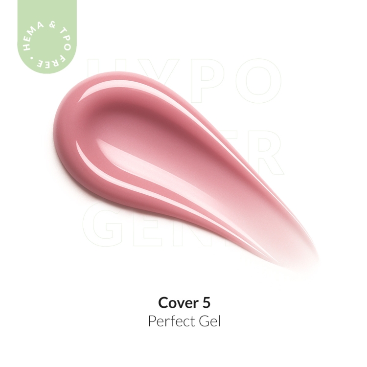 Żel do przedłużania paznokci wrzosowy róż UV LED Perfect Gel Cover 5 - 5ml bez HEMA i bez TPO