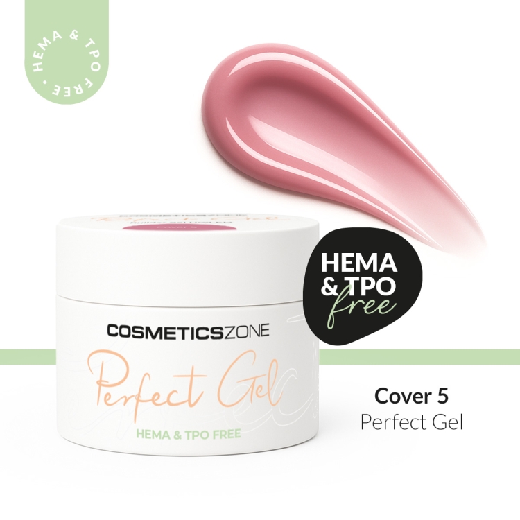 Żel do przedłużania paznokci wrzosowy róż UV LED Perfect Gel Cover 5 - 15ml bez HEMA i bez TPO