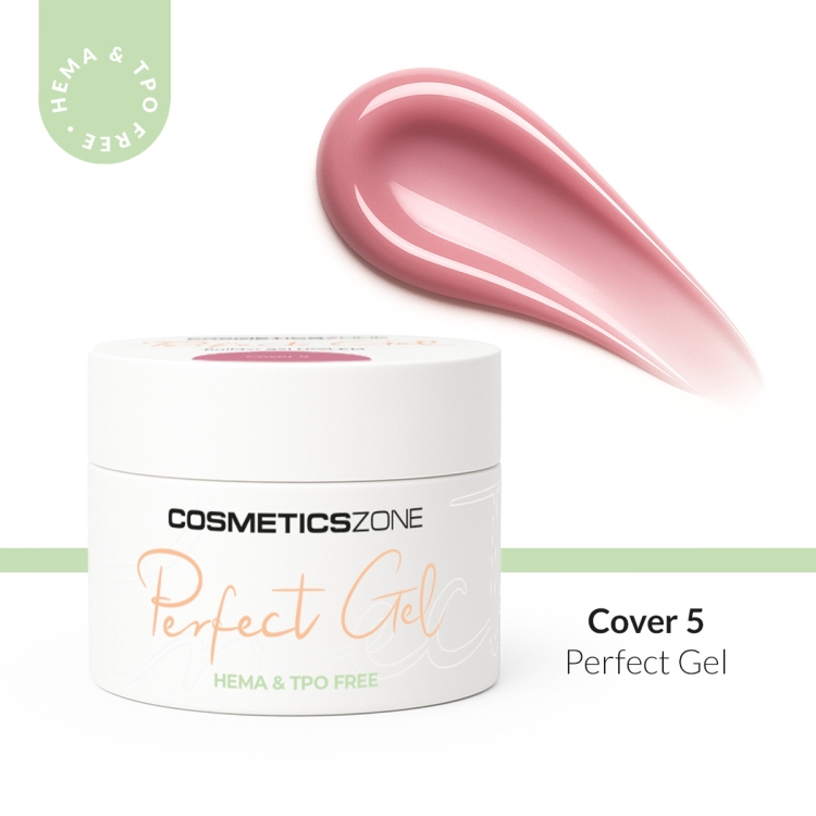 Żel do przedłużania paznokci wrzosowy róż UV LED Perfect Gel Cover 5 - 15ml bez HEMA i bez TPO