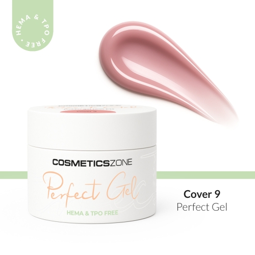 Żel do przedłużania paznokci karmelowy UV LED Perfect Gel Cover 9 - 50ml bez HEMA i bez TPO