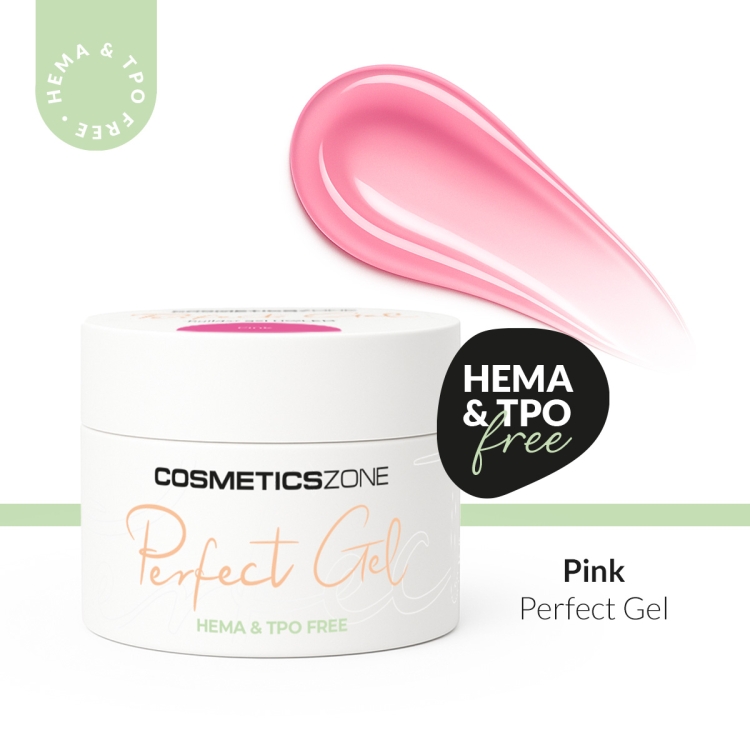 Żel do przedłużania paznokci UV LED Perfect Gel przezroczysty różowy – Pink 15ml bez HEMA i bez TPO