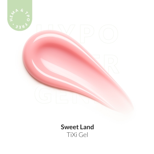 Żel budujący z tiksotropią różowy UV LED Sweet Land 15ml bez HEMA i bez TPO