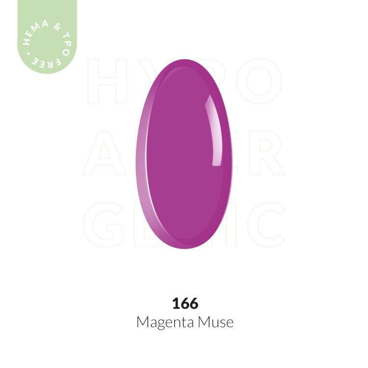 Hybrid nail polish pink fuchsia 7ml - Magenta Muse 166