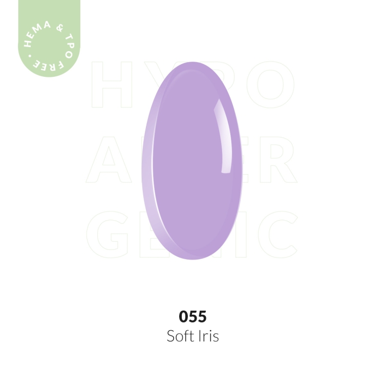 Hybrid nail polish light purple 7ml - Soft Iris 055
