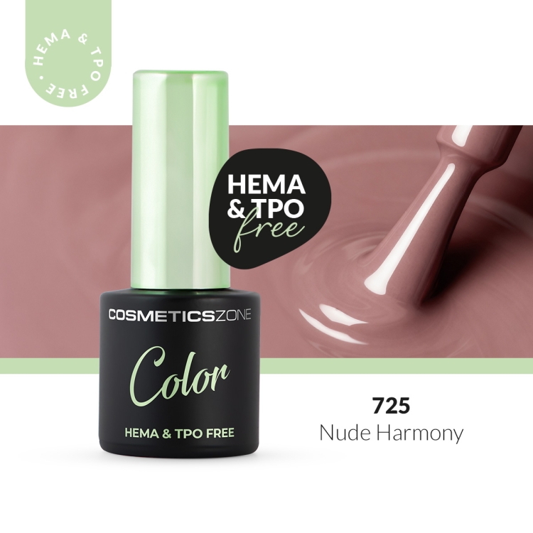 Hybrid nail polish light brown 7ml – Nude Harmony 725