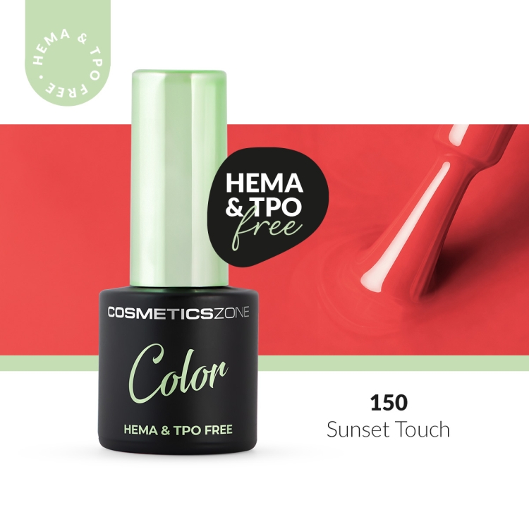 Hybrid nail polish peach 7ml - Sunset Touch 150